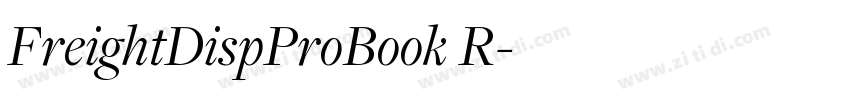 FreightDispProBook R字体转换